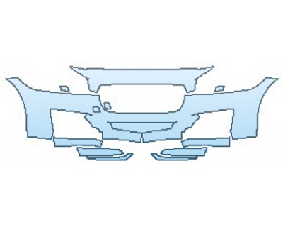 Precut PPF Kit – Clear Bra Paint Protection Film PAINT PROTECTION KIT - 2016 JAGUAR XF PREMIUM BUMPER (8 PIECE) - PRECUT PPF CLEAR BRA WRAP