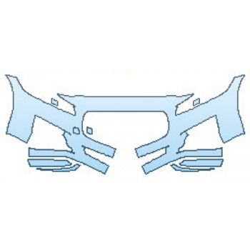 Precut PPF Kit – Clear Bra Paint Protection Film PAINT PROTECTION KIT - 2016 JAGUAR XF PREMIUM BUMPER (5 PIECE) - PRECUT PPF CLEAR BRA WRAP