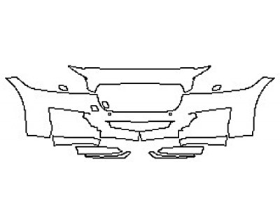 2016 JAGUAR XF S Bumper With Sensors (7 Piece)