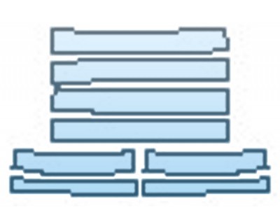 PAINT PROTECTION KIT - 2016 JAGUAR XF S DOOR SILLS - PRECUT PPF CLEAR BRA WRAP