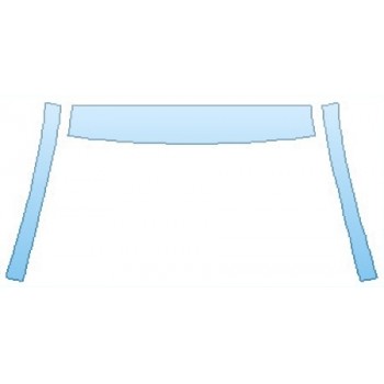 PAINT PROTECTION KIT - 2016 KIA RIO HATCHBACK LX ROOF  A-PILLARS - PRECUT PPF CLEAR BRA WRAP