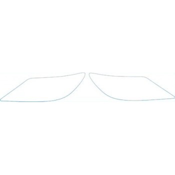 PAINT PROTECTION KIT - 2012 LEXUS LS 460 L BASE HEADLIGHTS KIT - PRECUT PPF CLEAR BRA WRAP