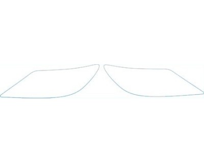 PAINT PROTECTION KIT - 2012 LEXUS LS 460 L BASE HEADLIGHTS KIT - PRECUT PPF CLEAR BRA WRAP