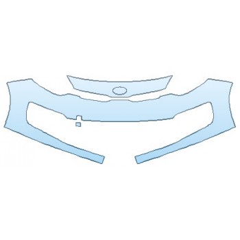 PAINT PROTECTION KIT - 2016 KIA RIO SEDAN SX BUMPER (2 PIECE) - PRECUT PPF CLEAR BRA WRAP