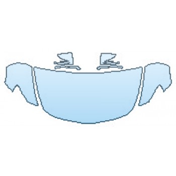 PAINT PROTECTION KIT - 2016 MERCEDES AMG GT S BLACK LINE HOOD(30 INCH   WRAPPED EDGES)  FENDERS  MIRRORS - PRECUT PPF CLEAR BRA WRAP