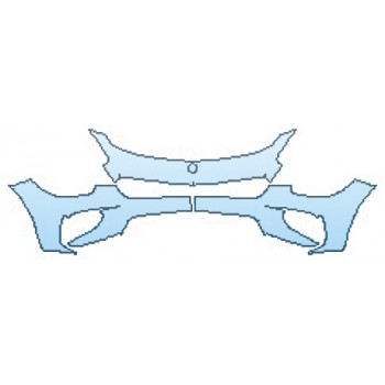 PAINT PROTECTION KIT - 2016 MERCEDES AMG GT S BLACK LINE BUMPER (3 PIECE) - PRECUT PPF CLEAR BRA WRAP