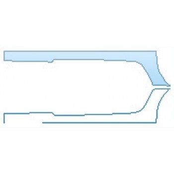 PAINT PROTECTION KIT - 2016 MERCEDES AMG GT S BLACK LINE ROCKERS - PRECUT PPF CLEAR BRA WRAP