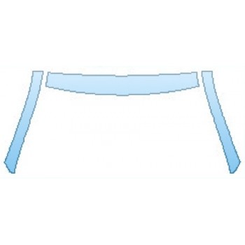 PAINT PROTECTION KIT - 2016 MERCEDES GLC-CLASS GLC300 4MATIC BASE ROOF  A-PILLARS - PRECUT PPF CLEAR BRA WRAP