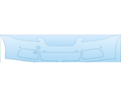 PAINT PROTECTION KIT - 2010 JAGUAR XFR SUPERCHARGED  BUMPER(WITH SENSORS) KIT - PRECUT PPF CLEAR BRA WRAP