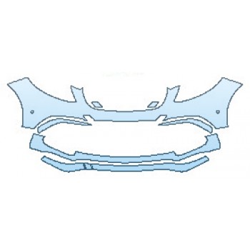 Precut PPF Kit – Clear Bra Paint Protection Film PAINT PROTECTION KIT - 2016 MERCEDES GLE-CLASS SUV GLE63 AMG S BUMPER WITH SENSORS - PRECUT PPF CLEAR BRA WRAP