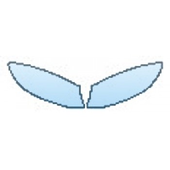 PAINT PROTECTION KIT - 2016 MERCEDES GLE-CLASS SUV GLE63 AMG S HEADLIGHTS - PRECUT PPF CLEAR BRA WRAP