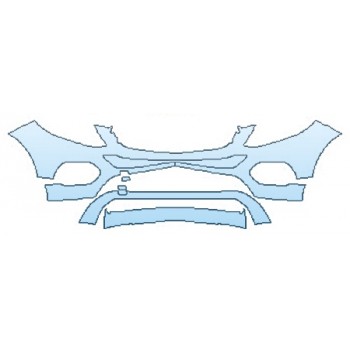 Precut PPF Kit – Clear Bra Paint Protection Film PAINT PROTECTION KIT - 2016 MERCEDES GLE-CLASS SUV GLE350 BUMPER (3 PIECE) - PRECUT PPF CLEAR BRA WRAP