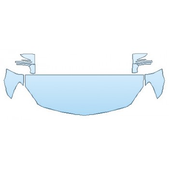 PAINT PROTECTION KIT - 2016 MERCEDES SLK-CLASS SLK300 BASE HOOD  FENDERS  MIRRORS - PRECUT PPF CLEAR BRA WRAP