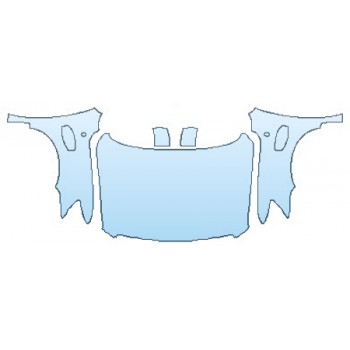 PAINT PROTECTION KIT - 2016 NISSAN TITAN SL FULL HOOD (WRAPPED EDGES)  FENDERS  MIRRORS - PRECUT PPF CLEAR BRA WRAP