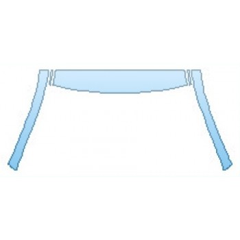 PAINT PROTECTION KIT - 2016 TOYOTA AVALON HYBRID LIMITED ROOF  A-PILLARS - PRECUT PPF CLEAR BRA WRAP