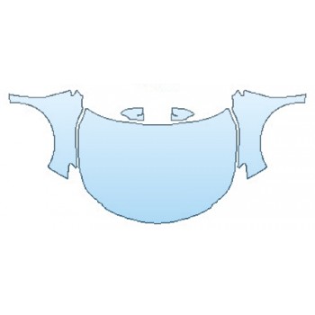 PAINT PROTECTION KIT - 2016 TOYOTA AVALON HYBRID XLE PREMIUM FULL HOOD (WRAPPED EDGES)  FENDERS  MIRRORS - PRECUT PPF CLEAR BRA WRAP