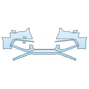 PAINT PROTECTION KIT - 2016 AUDI S5 V6T BUMPER - PRECUT PPF CLEAR BRA WRAP