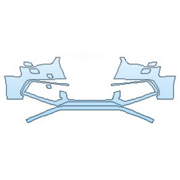 PAINT PROTECTION KIT - 2016 AUDI S5 V6T BUMPER WITH WASHERS - PRECUT PPF CLEAR BRA WRAP