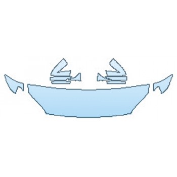 PAINT PROTECTION KIT - 2016 BMW 6 SERIES GRAN COUPE M SPORT HOOD (18 INCH)  FENDERS  MIRRORS - PRECUT PPF CLEAR BRA WRAP