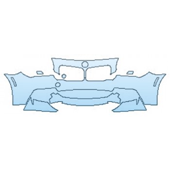 PAINT PROTECTION KIT - 2016 BMW 6 SERIES GRAN COUPE M SPORT BUMPER (5 PIECE) - PRECUT PPF CLEAR BRA WRAP