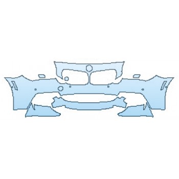 Precut PPF Kit – Clear Bra Paint Protection Film PAINT PROTECTION KIT - 2016 BMW 6 SERIES GRAN COUPE M SPORT BUMPER WITH SENSORS ( 4 PIECE) - PRECUT PPF CLEAR BRA WRAP