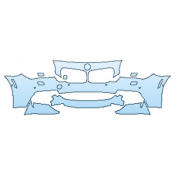 PAINT PROTECTION KIT - 2016 BMW 6 SERIES GRAN COUPE M SPORT BUMPER WITH WASHERS AND SENSORS ( 4 PIECE) - PRECUT PPF CLEAR BRA WRAP