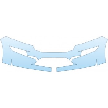 PAINT PROTECTION KIT - 2012 HONDA CROSSTOUR SEDAN EX BUMPER KIT - PRECUT PPF CLEAR BRA WRAP