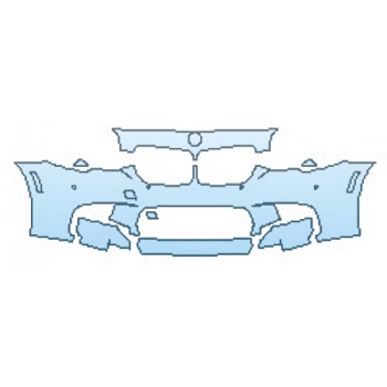 Precut PPF Kit – Clear Bra Paint Protection Film PAINT PROTECTION KIT - 2016 BMW M5 SEDAN BUMPER WITH SENSORS (5 PIECE) - PRECUT PPF CLEAR BRA WRAP