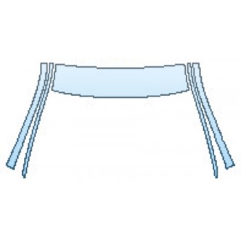 PAINT PROTECTION KIT - 2016 BMW M5 SEDAN ROOF  A-PILLARS - PRECUT PPF CLEAR BRA WRAP