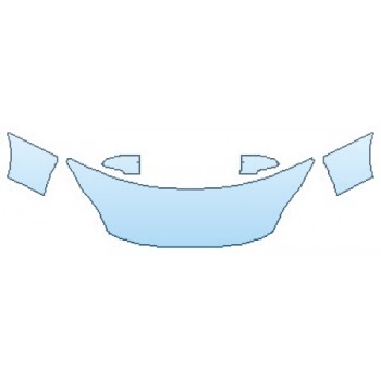 PAINT PROTECTION KIT - 2016 FORD C-MAX HYBRID SEL HOOD (WRAPPED EDGES)  FENDERS  MIRRORS - PRECUT PPF CLEAR BRA WRAP