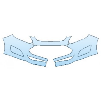 PAINT PROTECTION KIT - 2016 FORD C-MAX HYBRID SEL BUMPER (3 PIECE) - PRECUT PPF CLEAR BRA WRAP