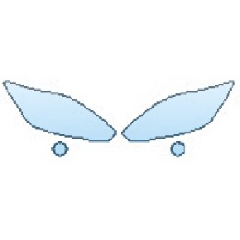 PAINT PROTECTION KIT - 2016 FORD C-MAX HYBRID SEL HEADLIGHTS  FOG LIGHTS - PRECUT PPF CLEAR BRA WRAP