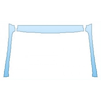 PAINT PROTECTION KIT - 2016 FORD ESCAPE S ROOF  A-PILLARS - PRECUT PPF CLEAR BRA WRAP