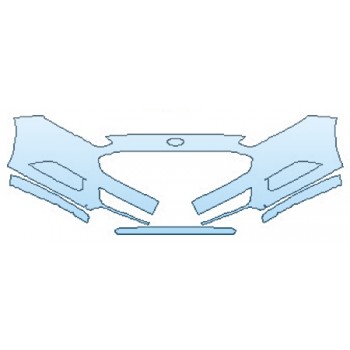 PAINT PROTECTION KIT - 2016 FORD FUSION ENERGI SE BUMPER (4 PIECE) - PRECUT PPF CLEAR BRA WRAP