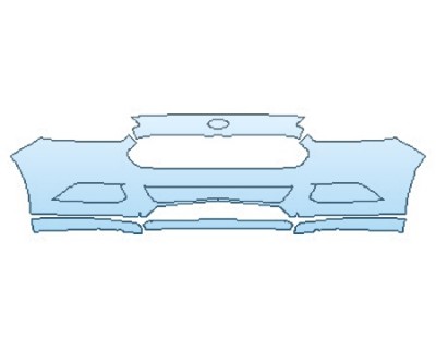 PAINT PROTECTION KIT - 2016 FORD FUSION HYBRID SE BUMPER (5 PIECE) - PRECUT PPF CLEAR BRA WRAP