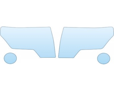 PAINT PROTECTION KIT - 2011 FORD F-150 RAPTOR SVT 2 DOOR HEADLIGHTS FOG LIGHTS KIT - PRECUT PPF CLEAR BRA WRAP