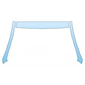 PAINT PROTECTION KIT - 2016 FORD FUSION HYBRID TITANIUM ROOF  A-PILLARS - PRECUT PPF CLEAR BRA WRAP