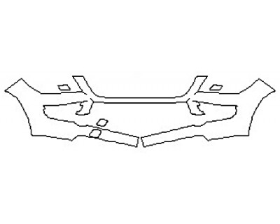 2016 MERCEDES GL-CLASS GL450 Bumper With Washers (1 Piece)
