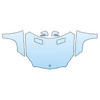 Precut PPF Kit – Clear Bra Paint Protection Film PAINT PROTECTION KIT - 2016 MERCEDES GL-CLASS GL550 FULL HOOD (WRAPPED EDGES)  FENDERS  MIRRORS - PRECUT PPF CLEAR BRA WRAP