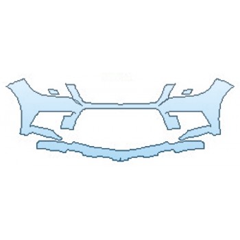 PAINT PROTECTION KIT - 2016 MERCEDES GL-CLASS GL550 BUMPER (2 PIECE) - PRECUT PPF CLEAR BRA WRAP