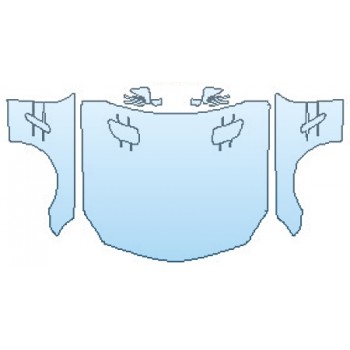 PAINT PROTECTION KIT - 2016 MERCEDES SL-CLASS SL65 AMG FULL HOOD (WRAPPED EDGES)  FENDERS  MIRRORS - PRECUT PPF CLEAR BRA WRAP