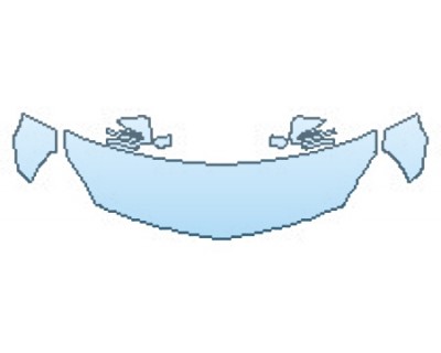 PAINT PROTECTION KIT - 2016 MERCEDES SL-CLASS SL65 AMG HOOD (24 INCH  WRAPPED EDGES)  FENDERS  MIRRORS - PRECUT PPF CLEAR BRA WRAP