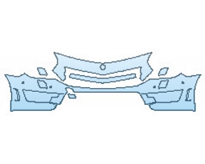 PAINT PROTECTION KIT - 2016 MERCEDES SL-CLASS SL65 AMG BUMPER WITH WASHERS AND SENSORS - PRECUT PPF CLEAR BRA WRAP