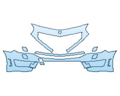 PAINT PROTECTION KIT - 2016 MERCEDES SL-CLASS SL65 AMG BUMPER WITH WASHERS - PRECUT PPF CLEAR BRA WRAP