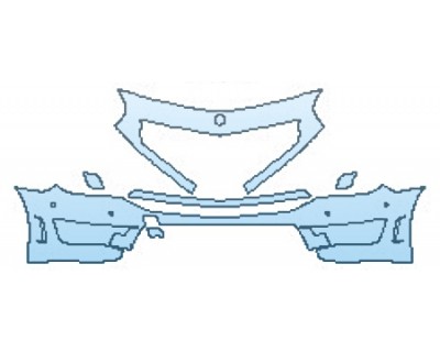 PAINT PROTECTION KIT - 2016 MERCEDES SL-CLASS SL65 AMG BUMPER WITH SENSORS - PRECUT PPF CLEAR BRA WRAP