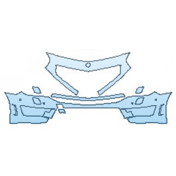 Precut PPF Kit – Clear Bra Paint Protection Film PAINT PROTECTION KIT - 2016 MERCEDES SL-CLASS SL65 AMG BUMPER WITH WASHERS AND SENSORS - PRECUT PPF CLEAR BRA WRAP