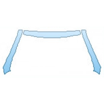 PAINT PROTECTION KIT - 2016 MERCEDES SL-CLASS SL65 AMG ROOF  A-PILLARS - PRECUT PPF CLEAR BRA WRAP