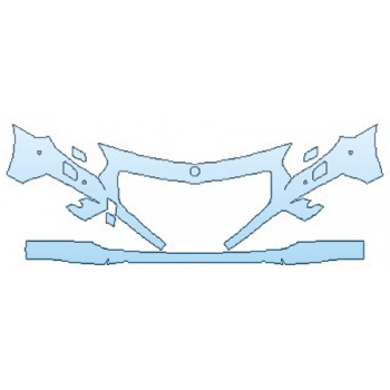 Precut PPF Kit – Clear Bra Paint Protection Film PAINT PROTECTION KIT - 2016 MERCEDES SL-CLASS SL550 BUMPER (36 INCH) - PRECUT PPF CLEAR BRA WRAP