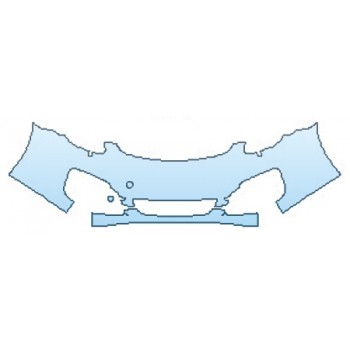 PAINT PROTECTION KIT - 2016 PORSCHE BOXTER BASE BUMPER WITH WASHERS (2 PIECE) - PRECUT PPF CLEAR BRA WRAP
