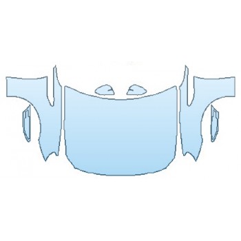 PAINT PROTECTION KIT - 2016 SUBARU BRZ FULL HOOD (WRAPPED EDGES)  FENDERS  MIRRORS - PRECUT PPF CLEAR BRA WRAP